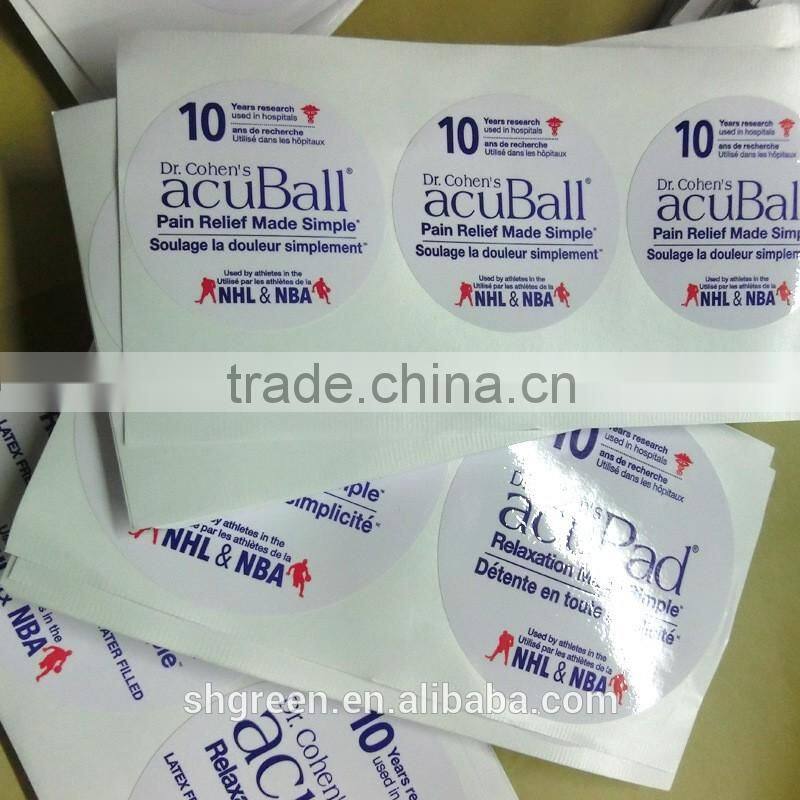 Smooth surface self-adhesive paper sticker for instrument