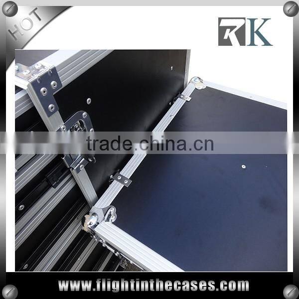 High Quality 6 Drawer Flight Case with DJ Work Table and Casters