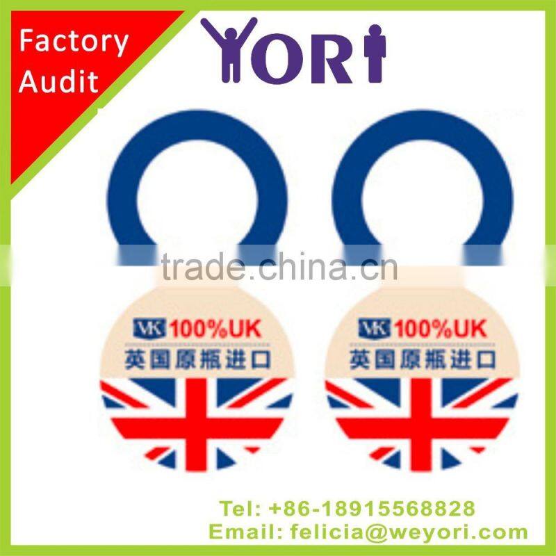 Yori high quality plastic hang label tag