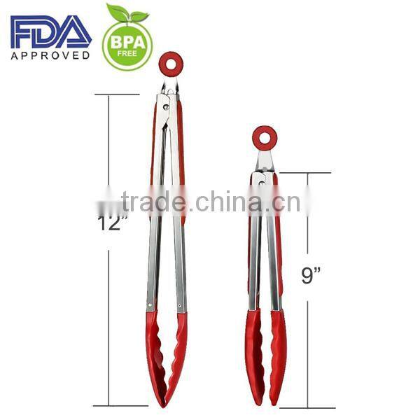 Kitchen Accessory Silicone Food Tong,Cooking Function Food Tongs
