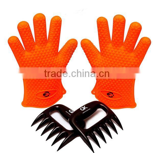 Food grade PC bbq meat claw handle forks bear paw claw