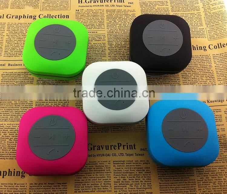 2015 new IPX4 ROHS shower bluetooth speaker waterproof