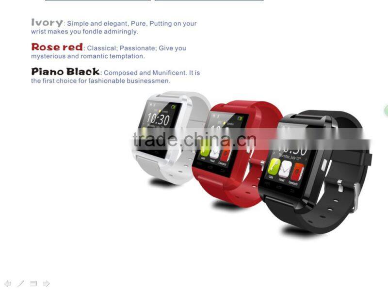 Bluetooth Wrist Watch Phone Mate For Android&IOS Smartwatch U8