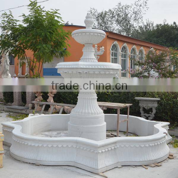 Two tiers garden water fountain for garden decoration