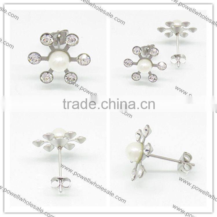 New Arrival Fashion single stone earring designs