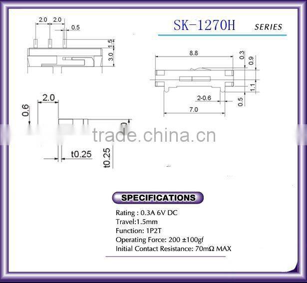 SK-1270H mini micro switch