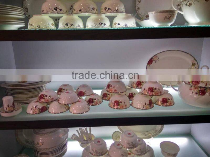 45% bone china Korea dinner set, wholesale for dinner set, low price dinner set