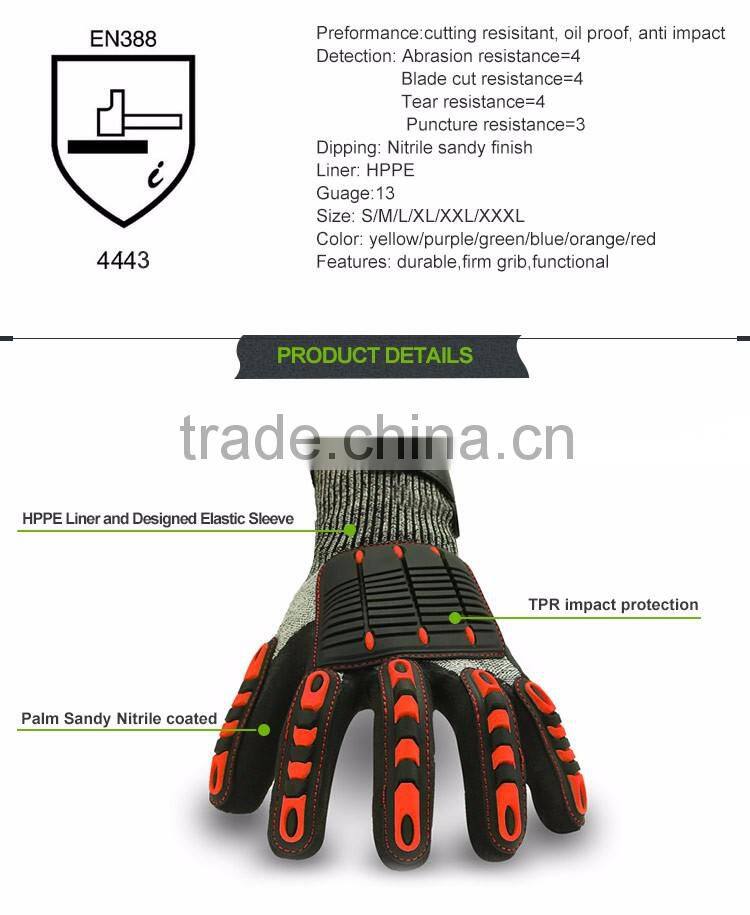 Safety and Security Abrasion Resistant Work Gloves