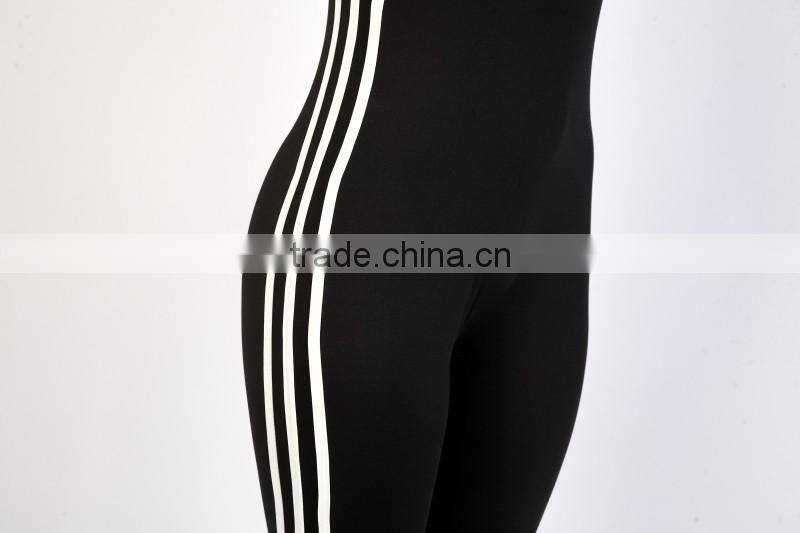 Bonvatt Sexy nightclub Europe and the United States sports women 's sleeveless tight Siamese trousers