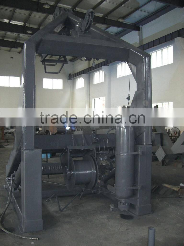 rescue boat davit, lifeboat davit, single arm davit, luffing arm davit, gravity davit, twinfall davit, boat launching appliance