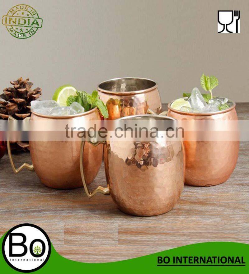 Copper Moscow Mule Hammered Mug -16 Oz