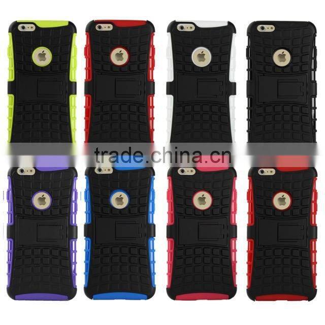 Multicolor TPU+PC Armor Spider Hybrid Kickstand Cell Phones back cover for iPhone 6/6 plus