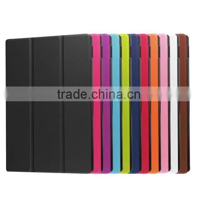 Quality Karst Texture Leather for NEW KINDLE FIRE 2015 10' Leather Case foldable smart case Business Protective case PC+ PU