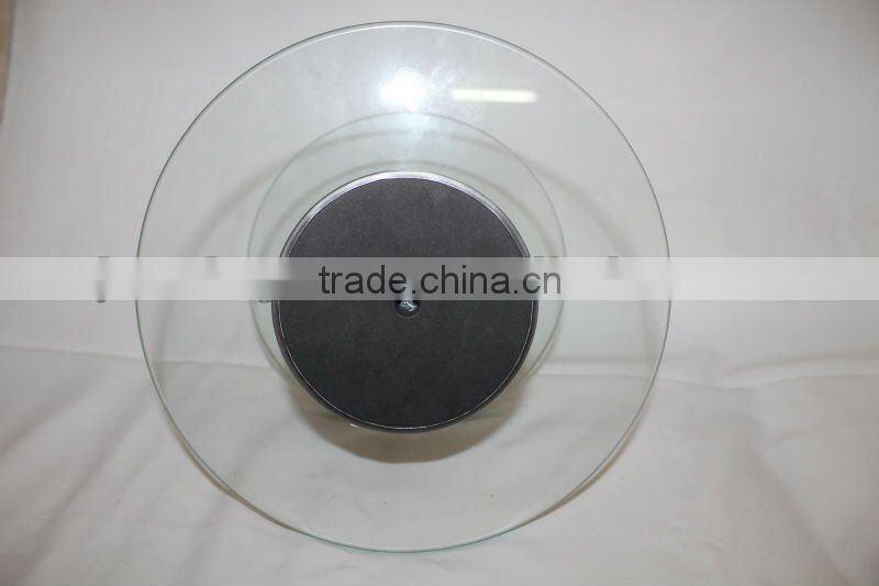 2 layers wedding glass cake stand