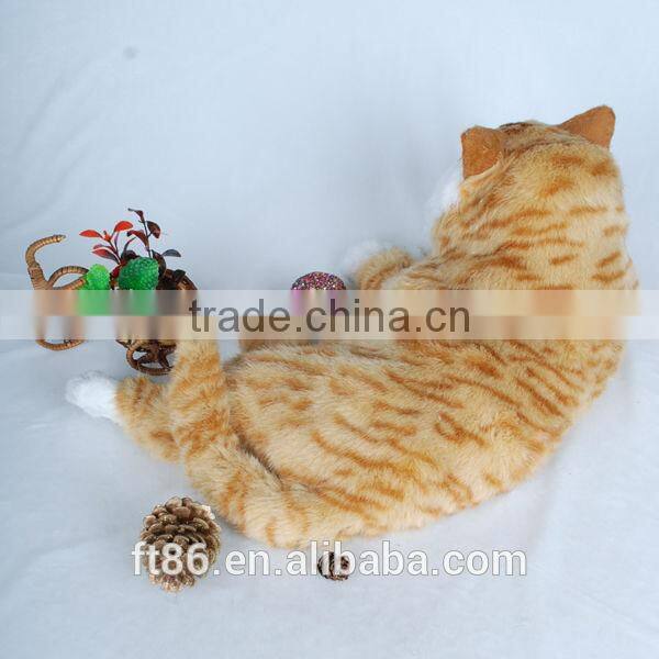 the most popular obesity lovely yellow Garfield Children's toys animal model fur animals animated cat