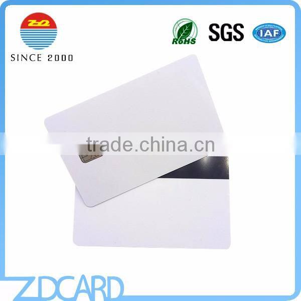 White Java Dual Interface CPU Smart Card