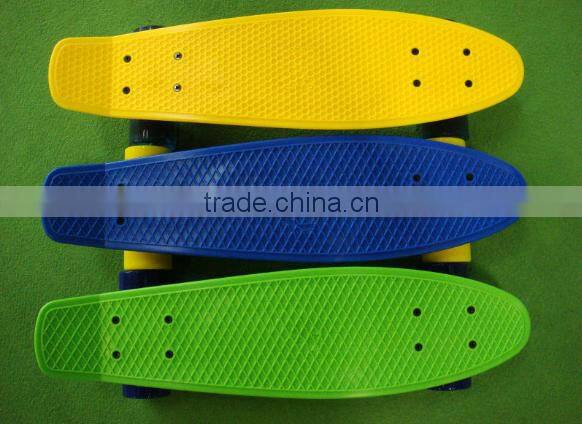 plastic skateboard, 22''X6'' plastic skateboard