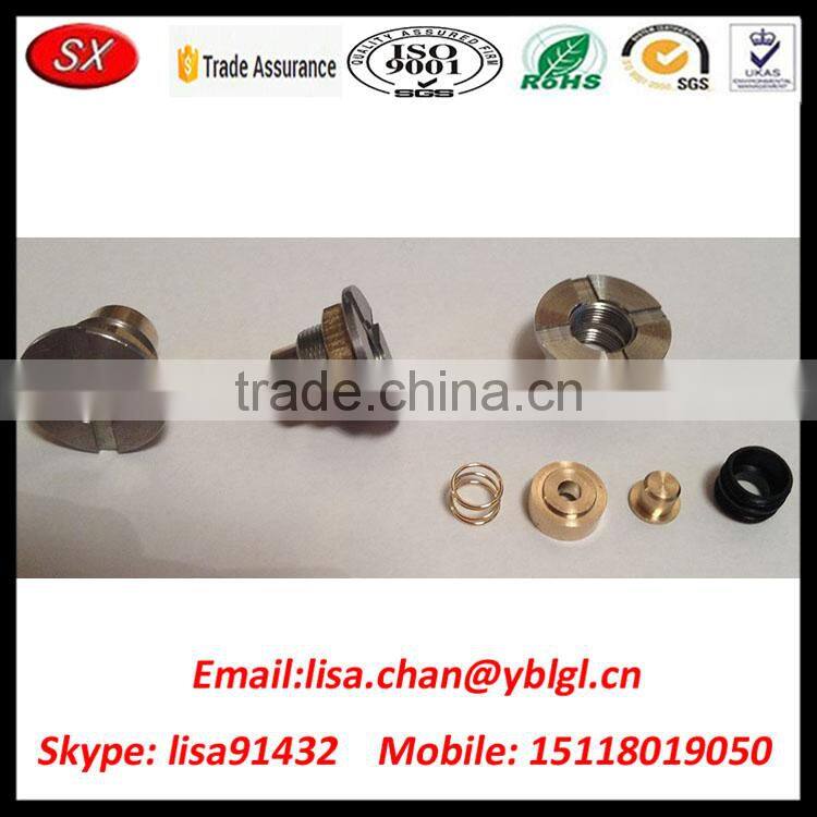 High Speed CNC Machining Shock Absorber Parts With Chrome Plated