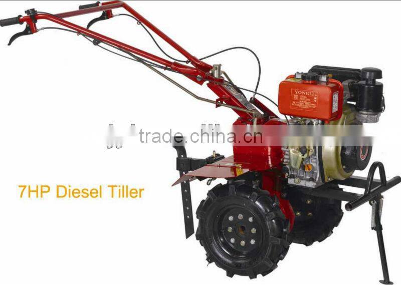 Diesel tiller, PTO tiller, cultivator