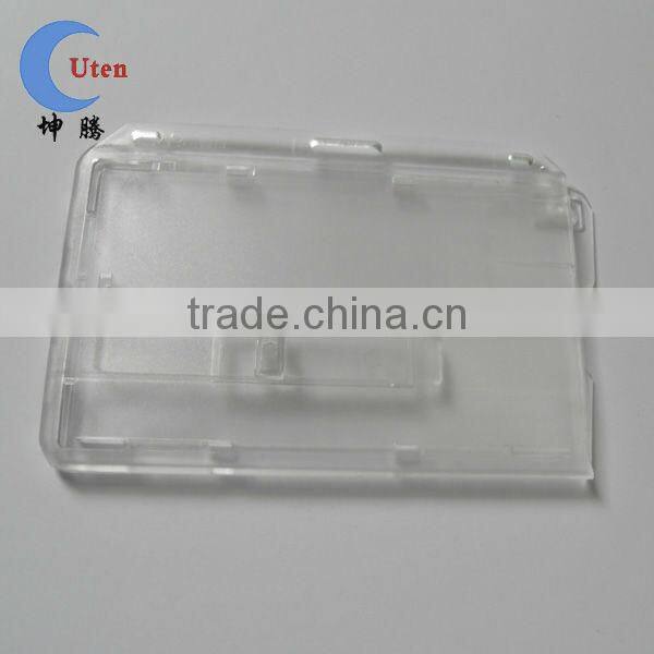 Clear PC Rigid Plastic ID Card Holder