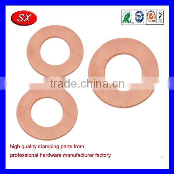 customized Flat Washer, Brass, Plain Finish for Bolt auto parts washer