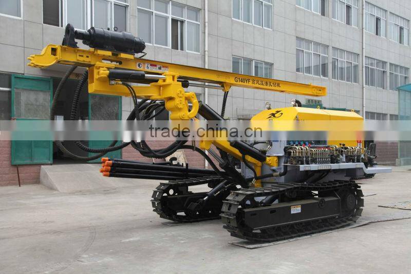 DTH blasting hole drilling rig slope projection CTQ-G140YF for sale