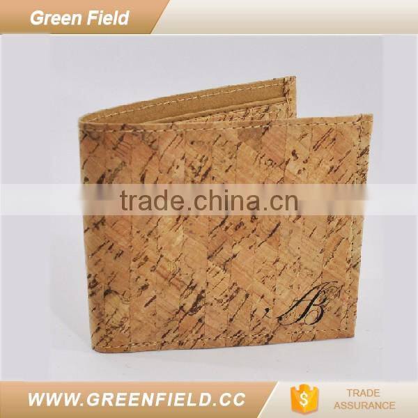 pursonalized natural cork purse wallet card holder