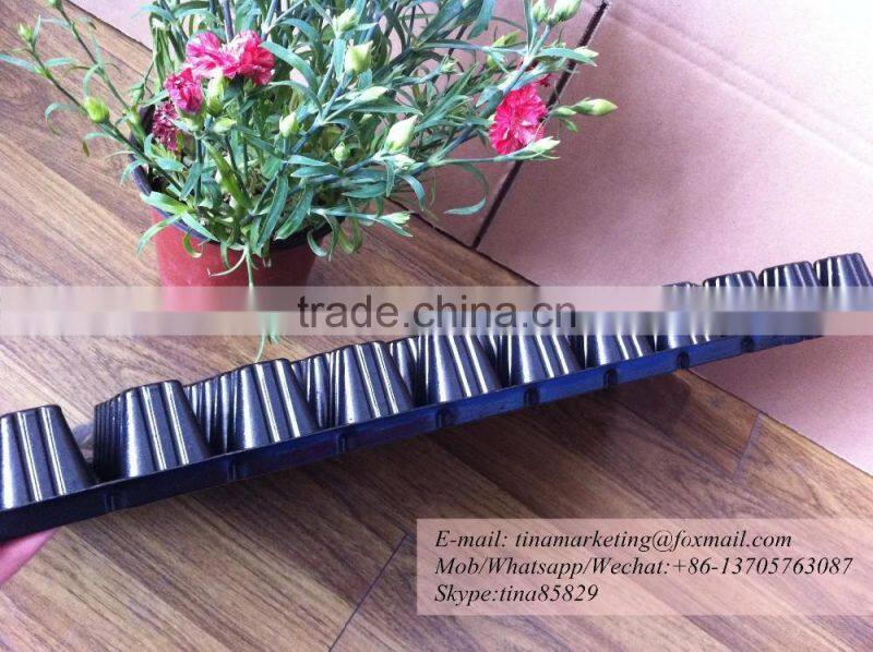 Black PS Material 72 Cell Plastic Tomato Nursery Seed Planting Germination Tray for Farming