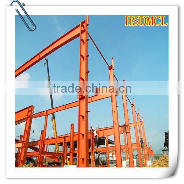 China light frame steel fabrication warehouse and plant