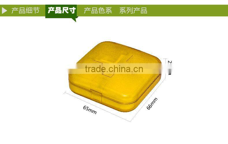 promotion 4 days cross Pill box/PP plastic pill box/Medical capsule holder