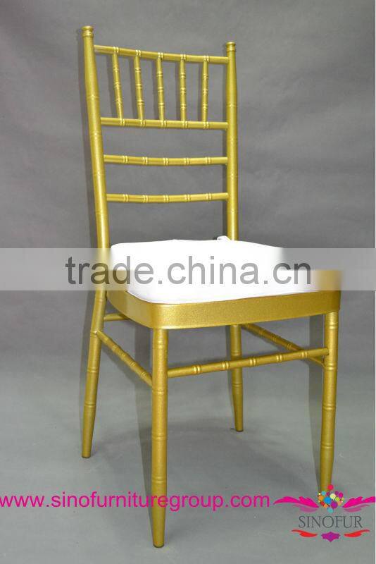 Made from SinoFur wedding aluminum chiavari chairs