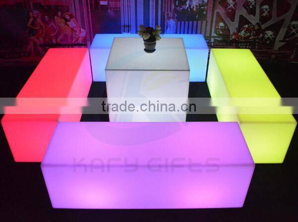 led illuminating table and chairs luxury outdoor furniture