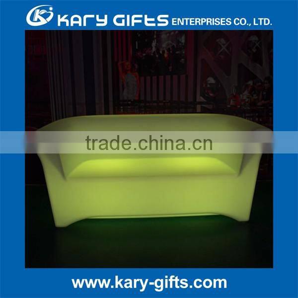 Modern light up sofa led patio sofa