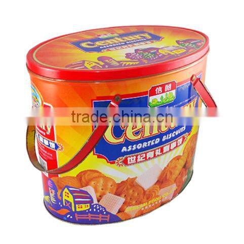 cookie tin with handle