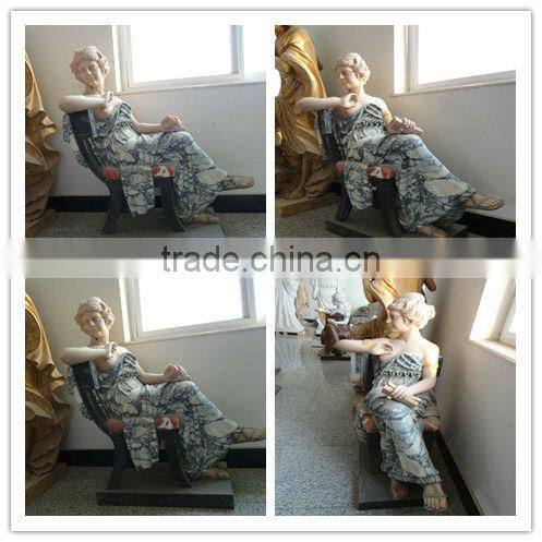 Marble Famous Sitting Female Statue In Stock
