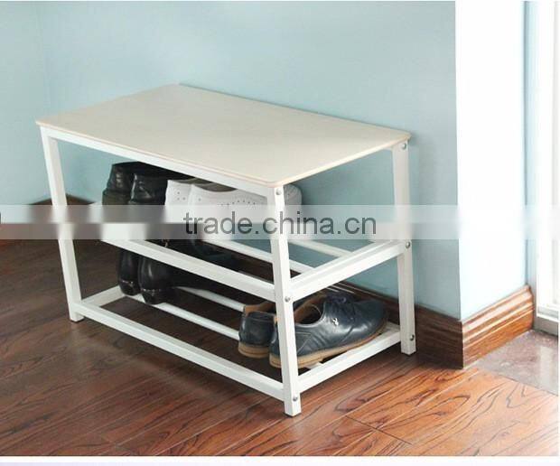 VIVINATURE Micro Fabric Shoe Rack Storage Organizer and Hallway Bench