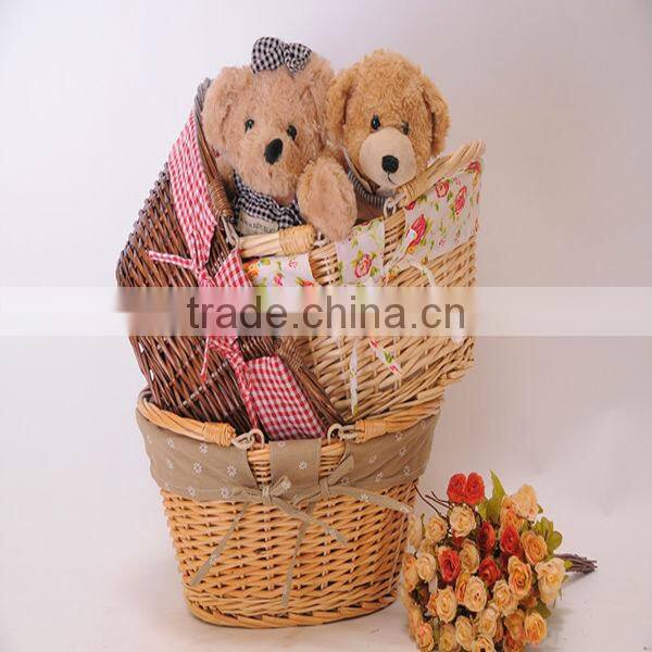 Beauty natural wicker basket liners wholesale+willow basket