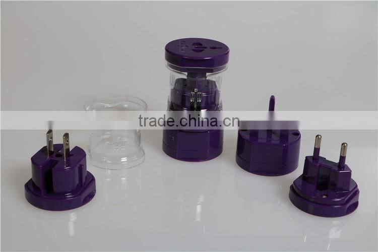 all in one universal international plug adapter world travel SY-02 DC power adapter 1european plug ac switching