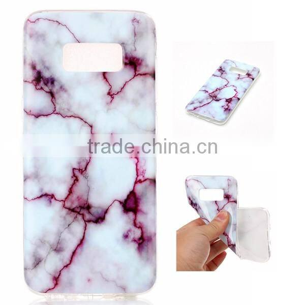 New arrival wholesales IMD marble soft phone case for samsung s8 s8 edge marble back cover