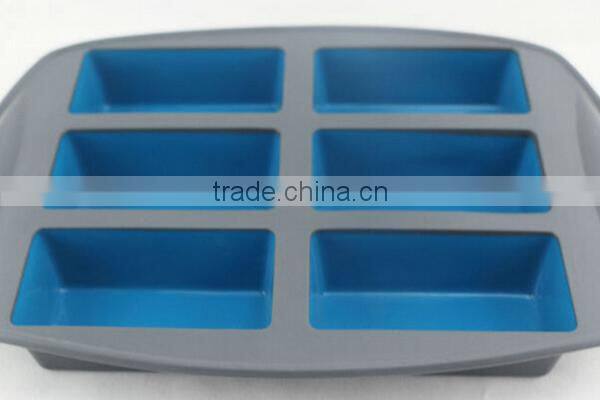 Mini silicone folding Nonstick square Cake and Brownie Pan