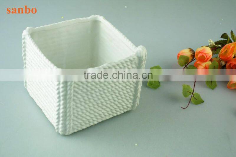 new unique design hollowed out White ceramic decorating vase for home