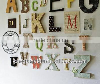 Wooden Decorative Alphabet Gold Letter High Quality 2013 Hot Sell