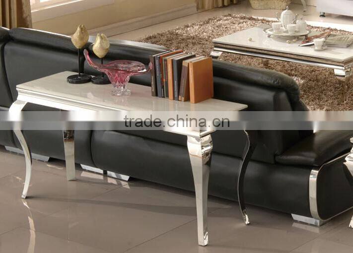 Luxury living room stainless stee Entrance table in golden color N6131