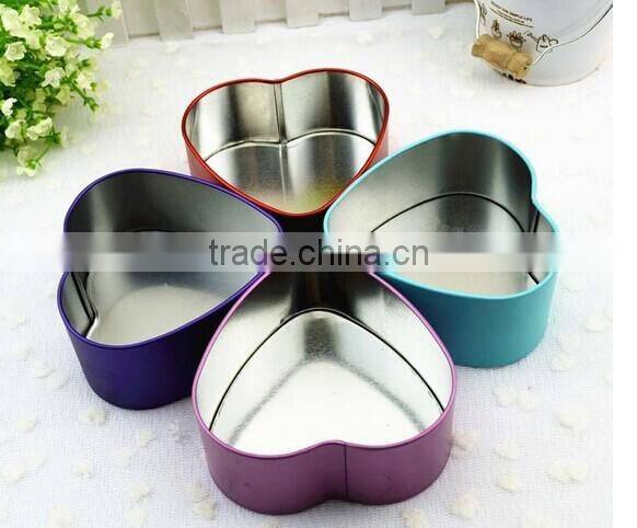 heart shape chocolate gift tin box