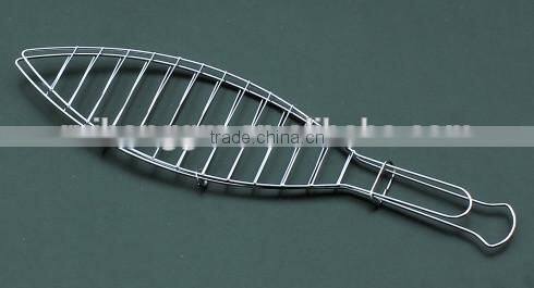 RH-DW218 Hot sell Steel single bbq fish grill wire mesh