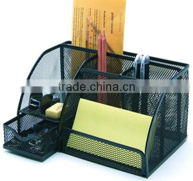 Multipurpose Metal Mesh 6 Compartments Stationery Office