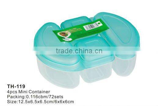 Plastic mini combine storage bento lunch box and food containers