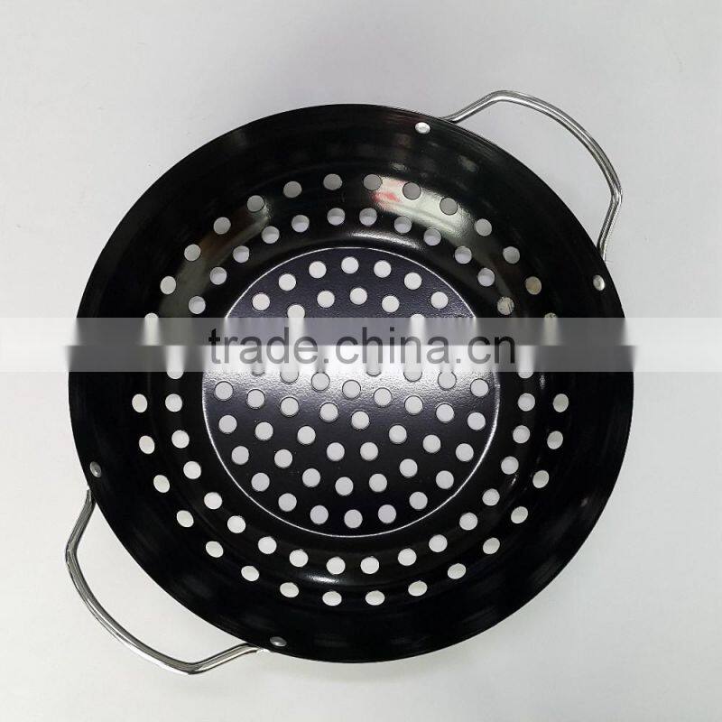 Non-stick iron square Grill bbq basket