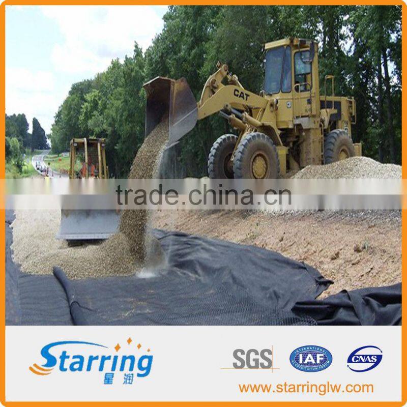 Polypropylene plastic geogrid for basement stablilization