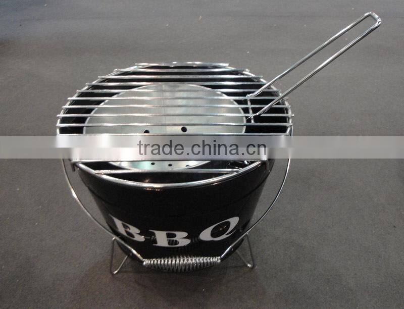 Round Powder Coating BBQ Set Charcoal BBQ Grill
